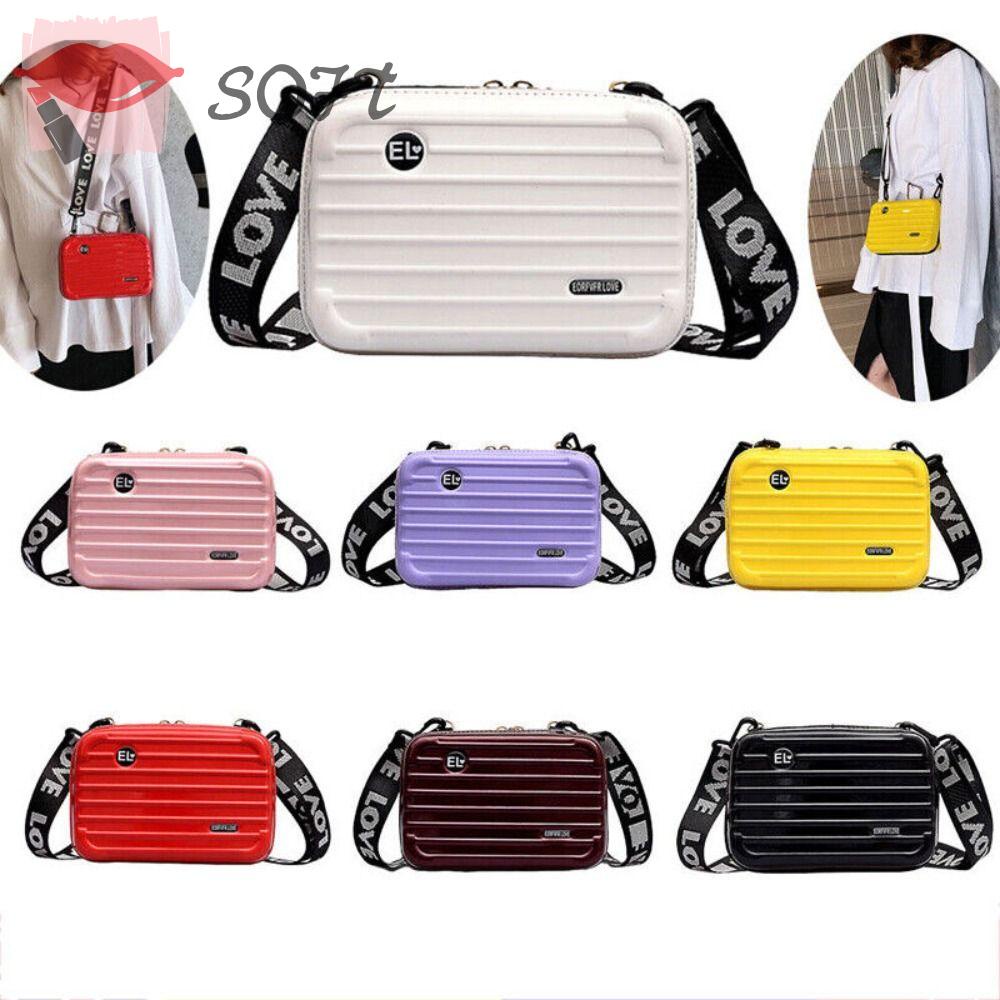 SOFTNESS Túi Đeo Chéo Vai Đựng Điện Thoại Hình Vali Cứng Dành Cho Đi Du Lịch