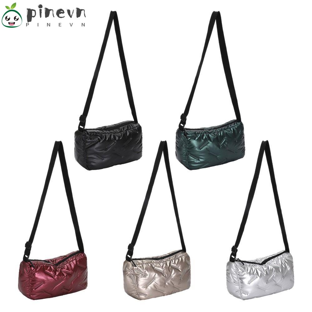 PINEVN Túi Xách Đeo Vai Vải Cotton Gọn Nhẹ