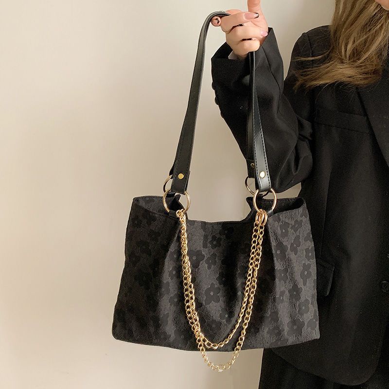 Túi Xách Canvas Sức Chứa Lớn Kiểu Dáng Đơn Giản Thời Trang Dành Cho Nữ