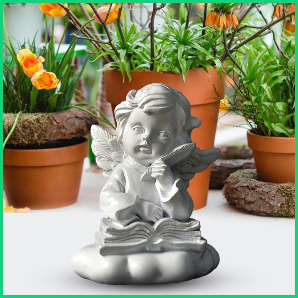 Mô Hình Tượng Thiên Thần Đọc Sách Tưởng Niệm Trong Nhà / Ngoài Trời