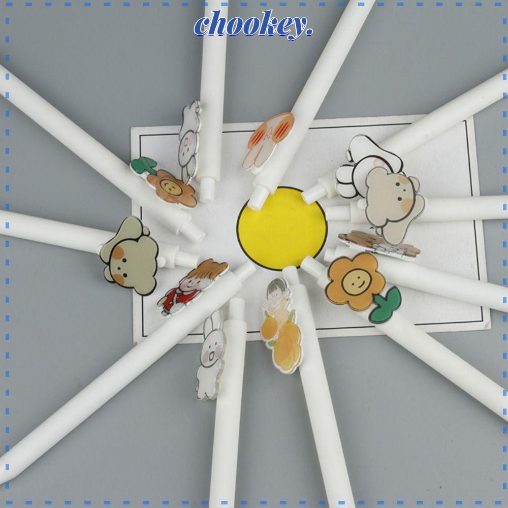 CHOOKEY Set 6 Bút Mực Gel Nhiều Kiểu Dáng