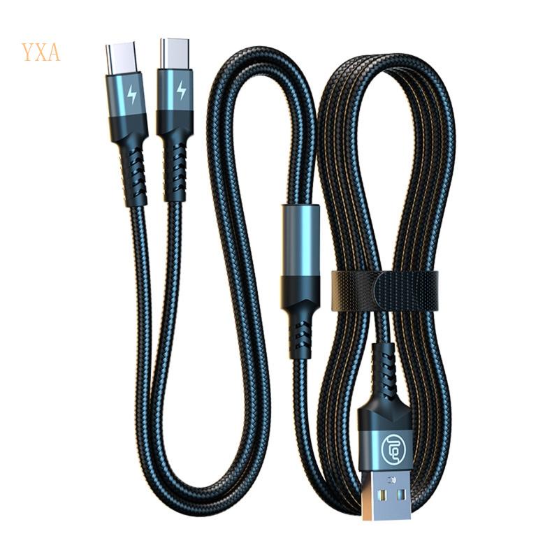 Dây Cáp Sạc Chuyển Đổi USB-C Type-C 2 Trong 1 Cho 2 Thiết Bị Điện