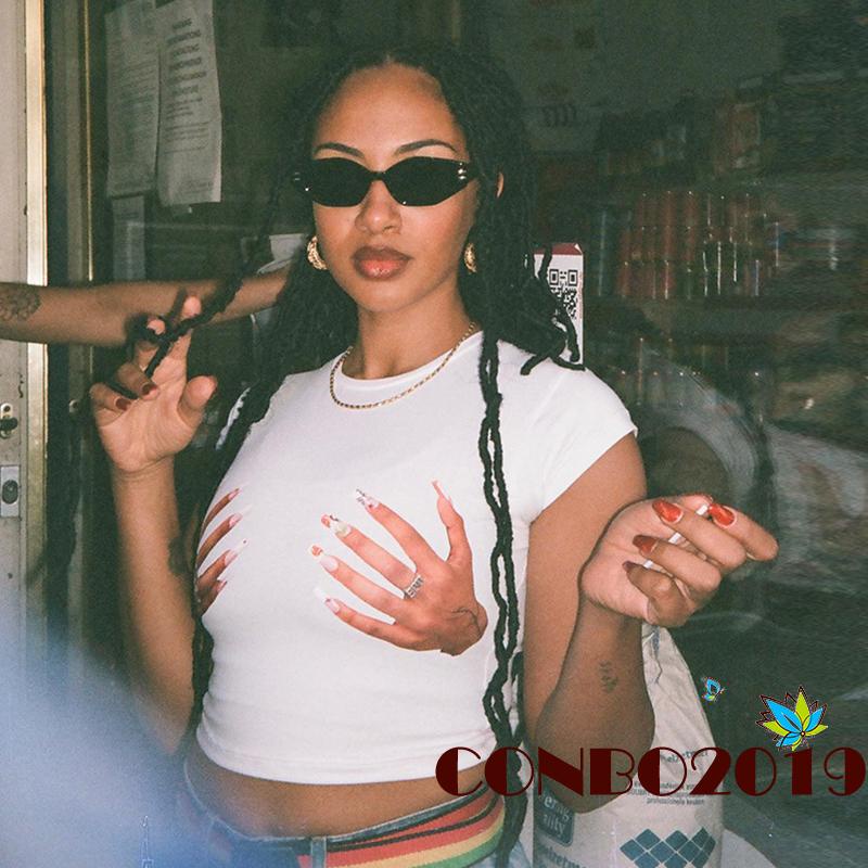 Áo Thun Crop Top Tay Ngắn Cổ Tròn Thời Trang Mùa Hè Cho Nữ