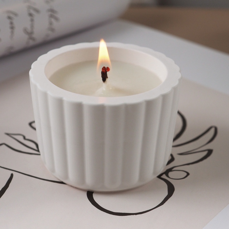 Khuôn silicone Làm Đế Nến Hình Ly Xi Măng Sáng Tạo
