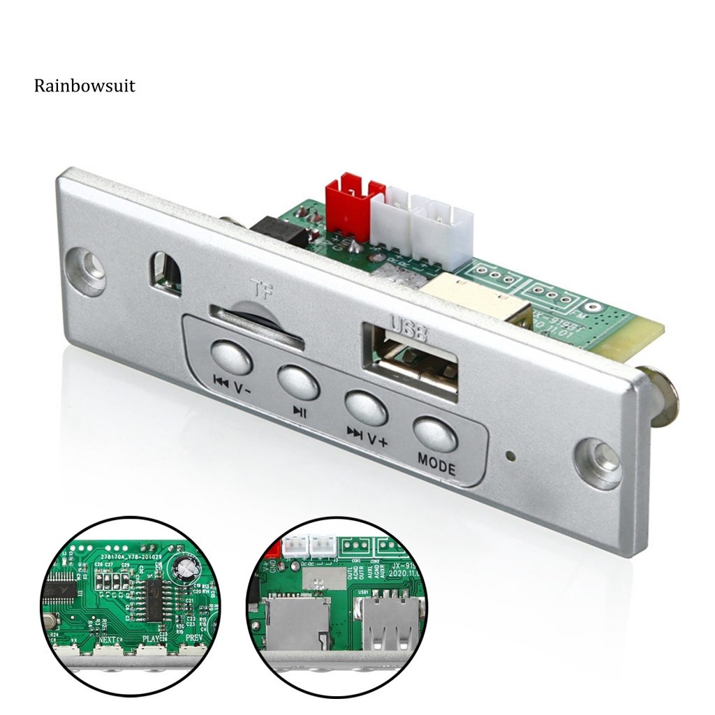 Mô Đun Giải Mã Máy MP3 12V 50W Bluetooth-compatible 5.0 Kèm Bộ Khuếch Đại Nguồn Cho Xe Hơi