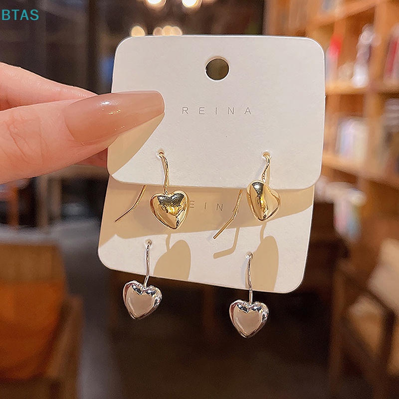 Bông Tai Hình Trái Tim Thời Trang Thanh Lịch Cho Nữ