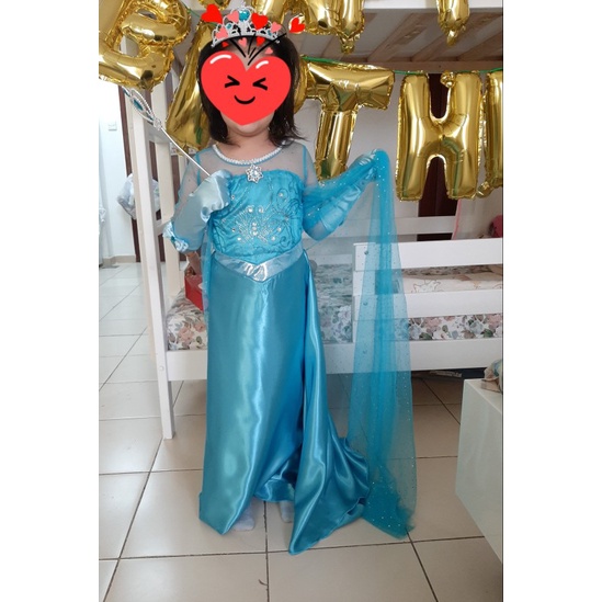 Đầm Hóa Trang Công Chúa Elsa Trong Phim Frozen Cho Bé Gái