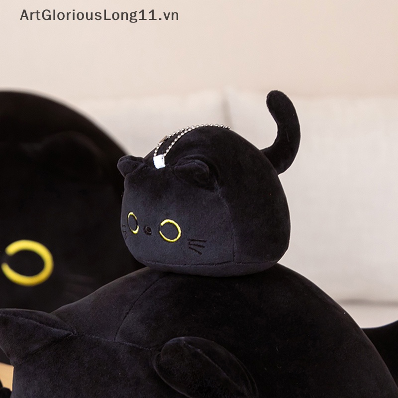 Móc Khóa Hình Chú Mèo Đen Nhồi Bông 10 / 25CM Dễ Thương