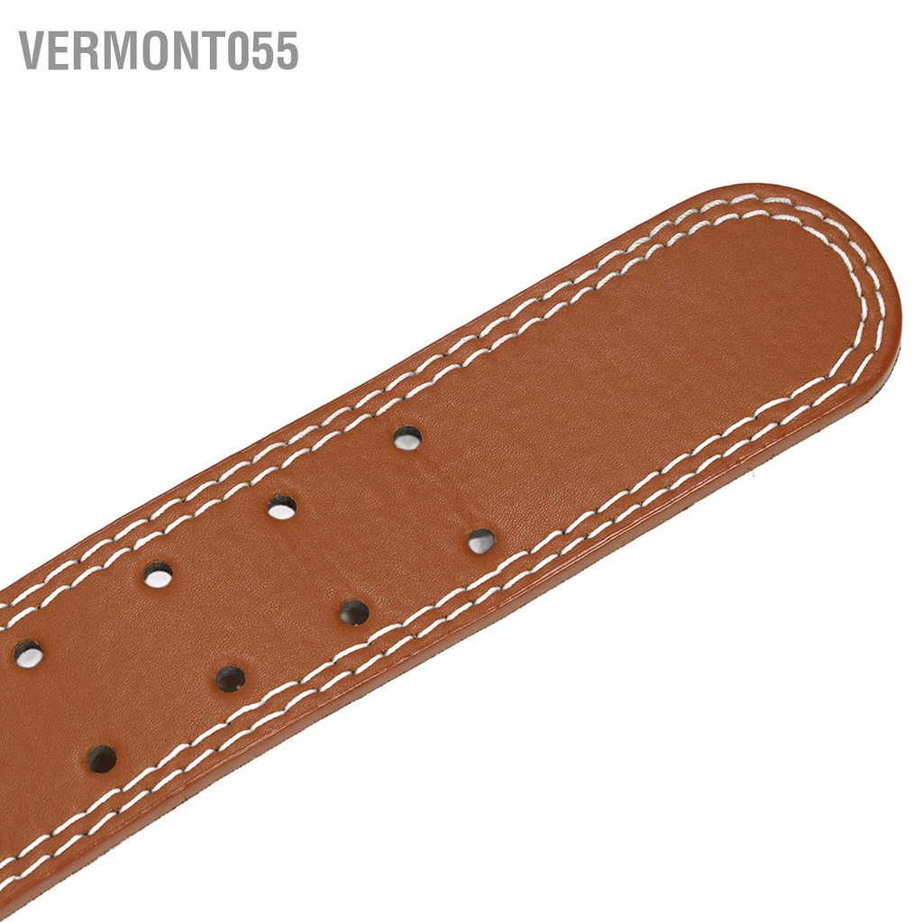 Vermont055 Đai nâng tạ Bảo vệ eo cử có thể điều chỉnh màu nâu để tập luyện