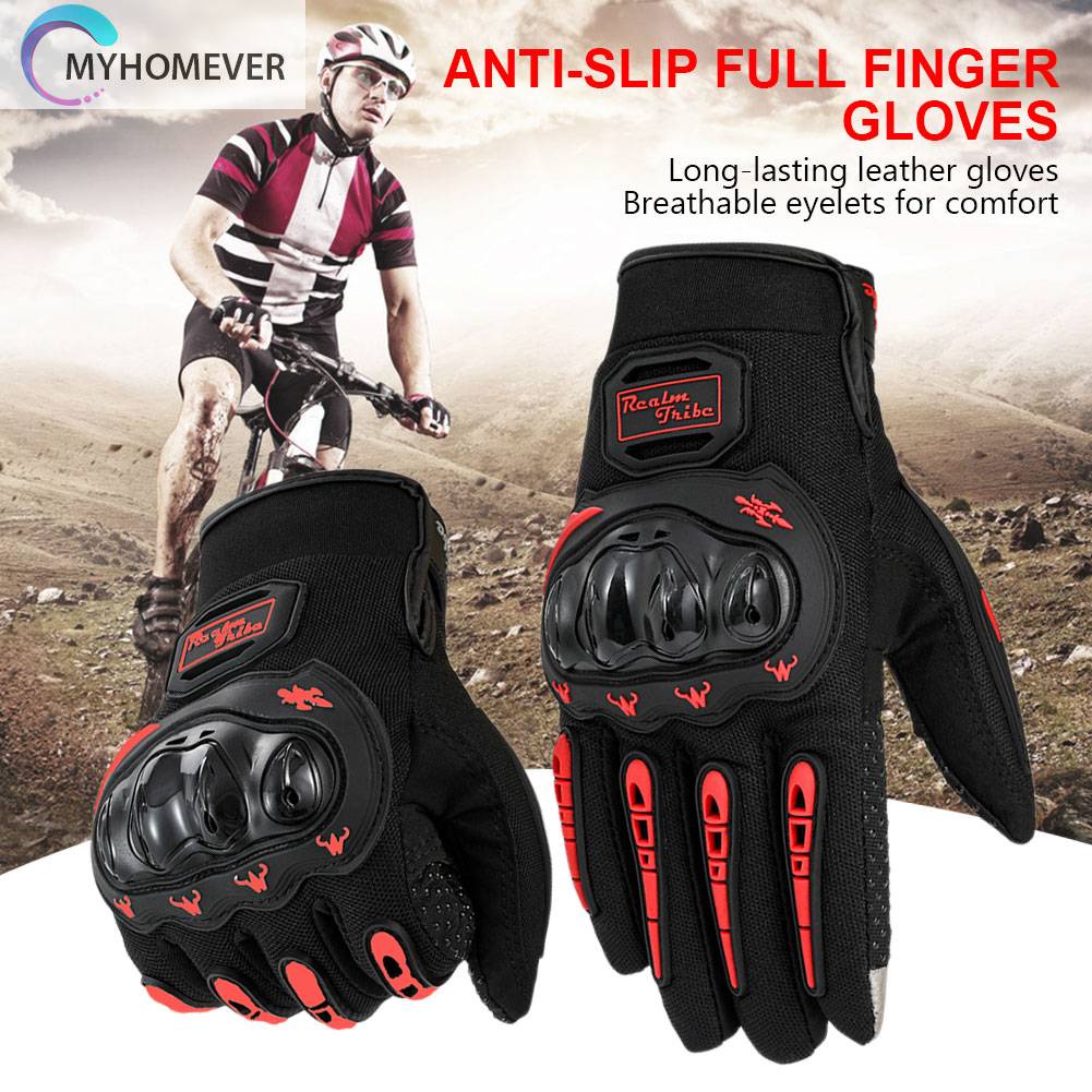 Găng Tay Lái Xe Bằng Da Chống Trượt Siêu Bền Cho BMX ATV Road Racing