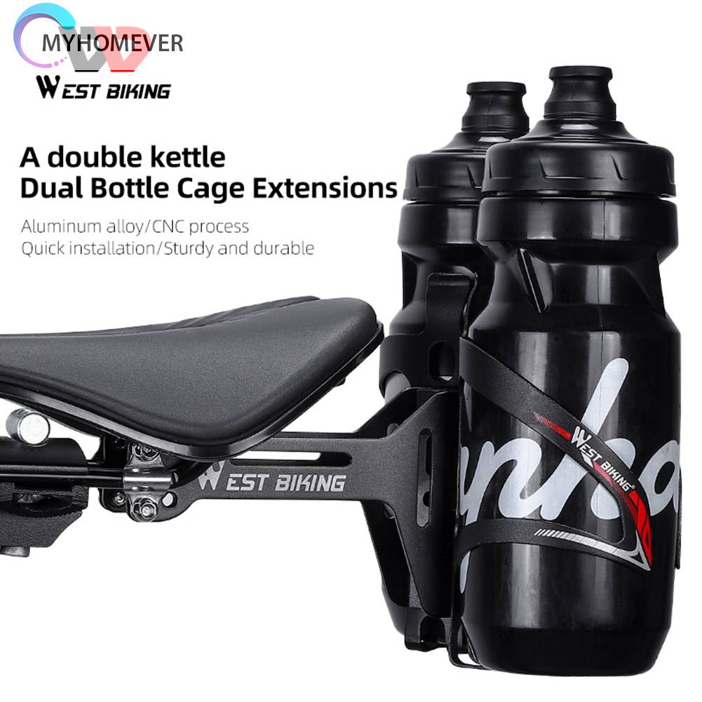 Giá Đỡ Bình Nước Nối Dài Bằng Hợp Kim Nhôm Gắn Yên Xe Đạp Tiện Lợi