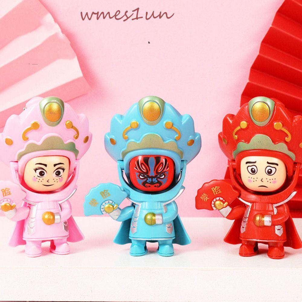 WMES15H Móc Khóa Hình Búp Bê Hát Kịch Trung Hoa Thay Đổi Khuôn Mặt Sáng Tạo