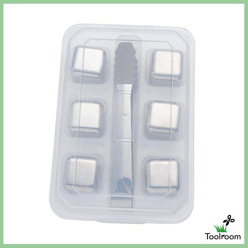 Khuôn Làm Đá Viên Bằng Thép Không Gỉ 2.5cm Có Thể Tái Sử Dụng