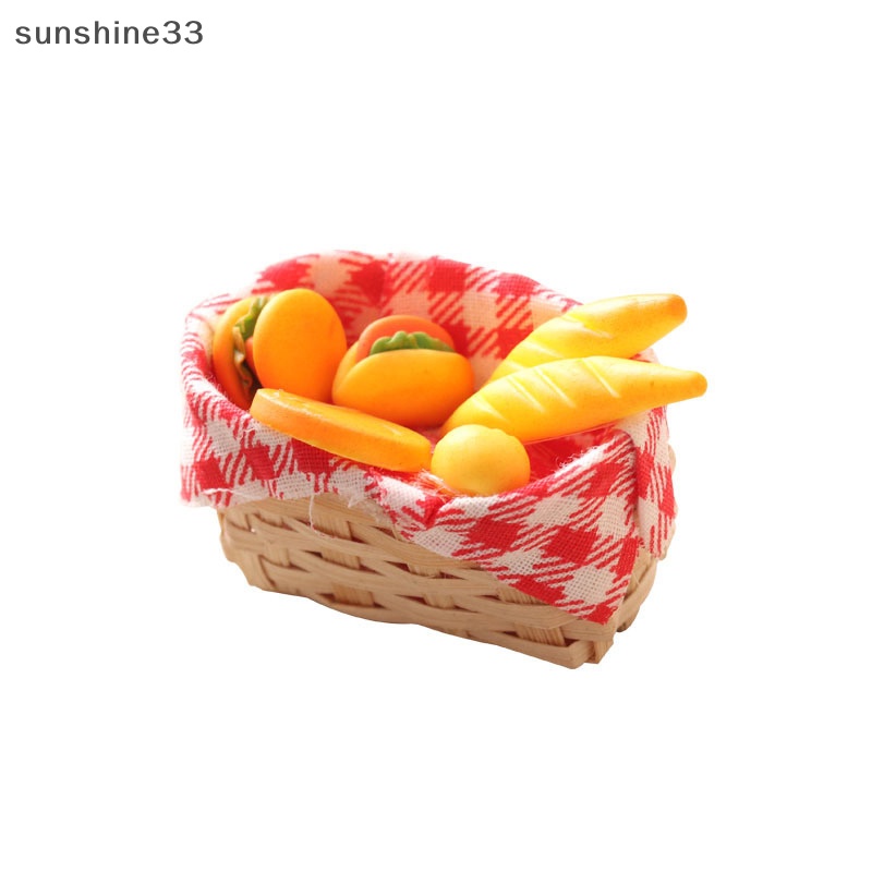 Giỏ Bánh Mì Hamburger Tỉ Lệ 1: 12 Trang Trí Nhà Búp Bê