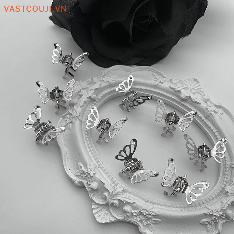 1 Kẹp Tóc Kim Loại Hình Bướm Rỗng Dễ Thương Cho Bé Gái