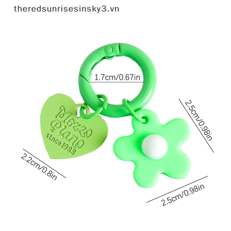 # # Phụ Kiện Trang Trí Túi Xách / Móc Khóa Hình Hoa Màu Sắc Đáng Yêu Thời Trang