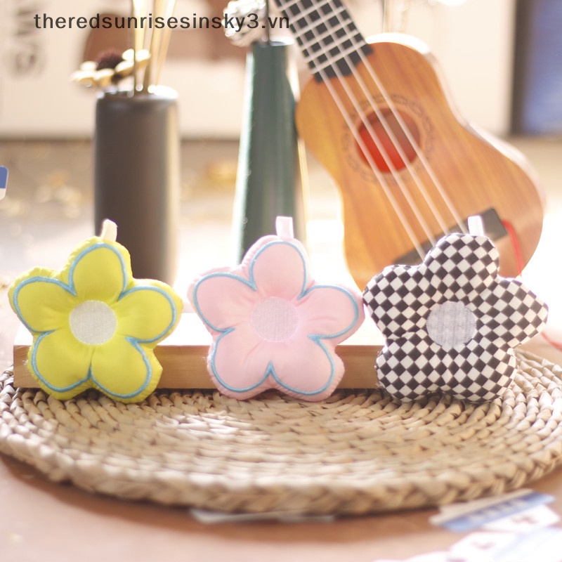 Móc Chìa Khóa / Túi Xách Hình Hoa Nhồi Bông Bằng Vải Dễ Thương DIY
