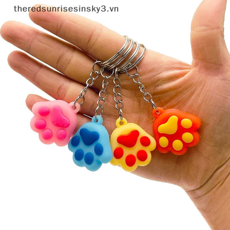 # # Móc Khóa Hình Móng Vuốt Mèo Bằng Silicon Dễ Thương Thời Trang Làm Quà Tặng Trang Sức Cho Nữ