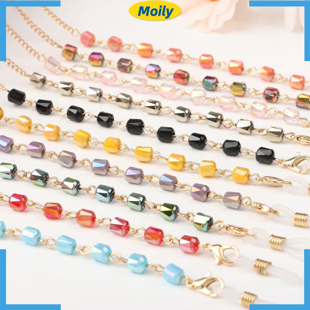 MOILYVN Dây Đeo Kính Chống Trượt Bằng Kim Loại Thời Trang