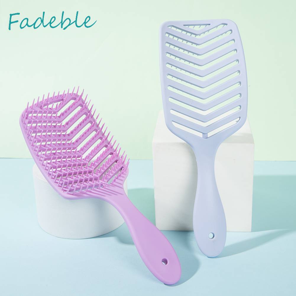 Lược Chải Tóc Hình Chữ V Chống Mòn Thiết Kế Rỗng Chuyên Dụng Cho Salon