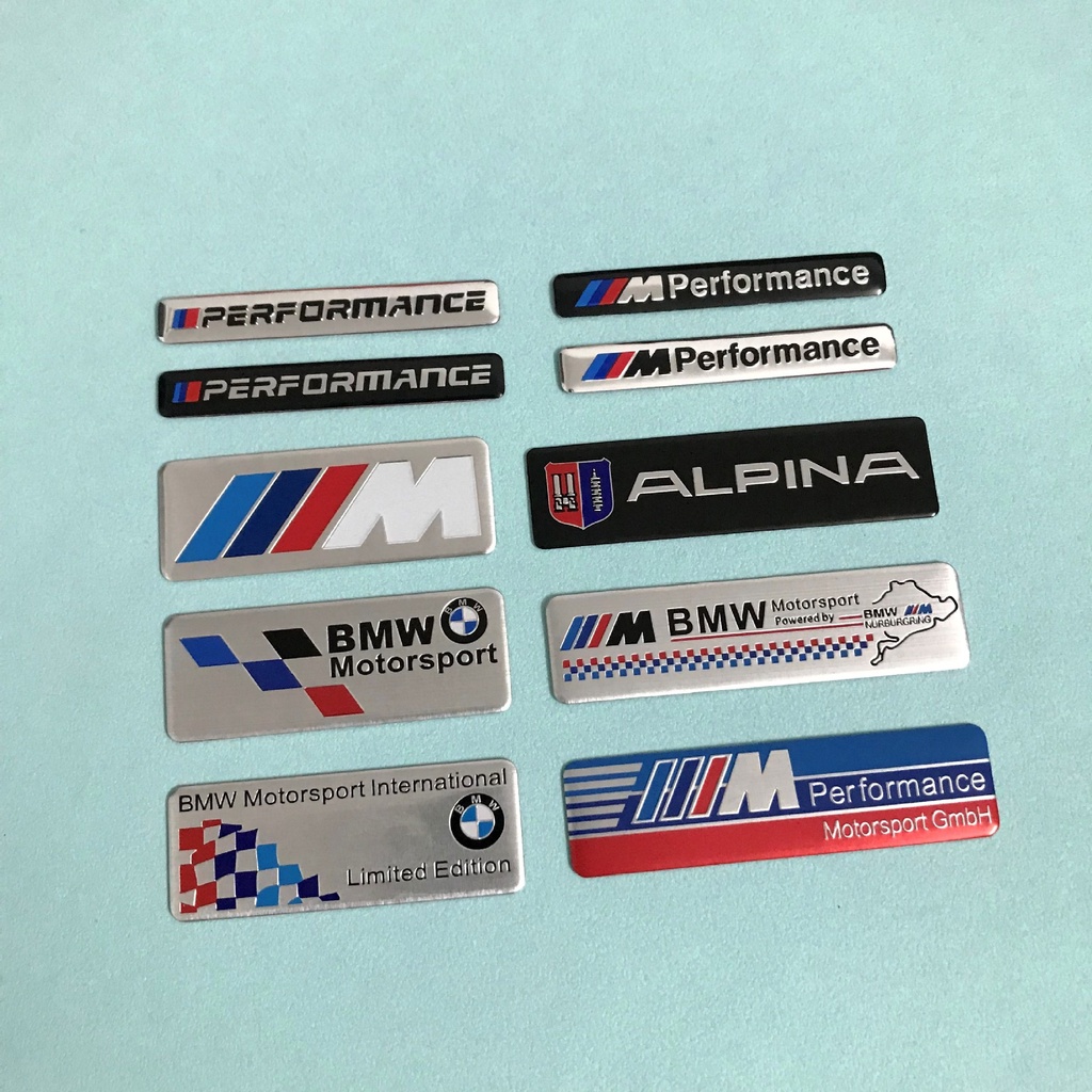 Miếng Dán Trang Trí Thân Xe Hơi BMW M Power M6 M8 E36 E39 E46 E90 E60 F10 F30 F20 G20 G30 E53 E85 E70 E84 F48 F15 G01