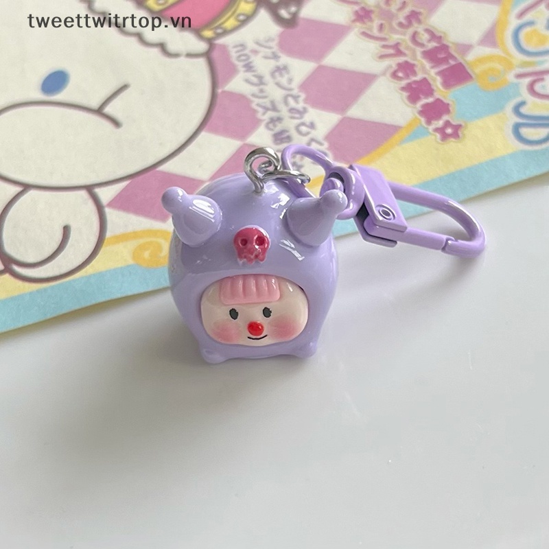 Móc Khóa Gắn Búp Bê Melody Cinnamoroll Mini Dễ Thương