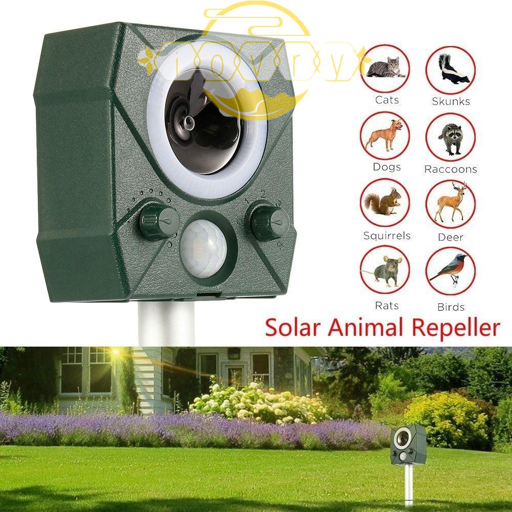 IVORY Thiết Bị Đuổi Chuột / Mèo Bằng Sóng Siêu Âm Chống Thấm Nước Tiện Dụng