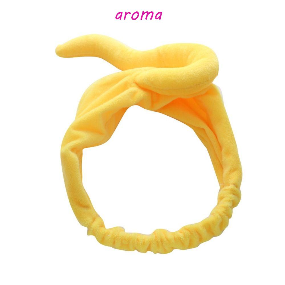 AROMA Băng Đô Vải Bông Kiểu Hoạt Hình Đáng Yêu Cho Nữ Rửa Mặt