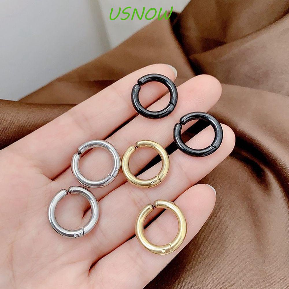 USNOW Bông Tai Dạng Kẹp Phong Cách Punk Cổ Điển Cho Nam Và Nữ