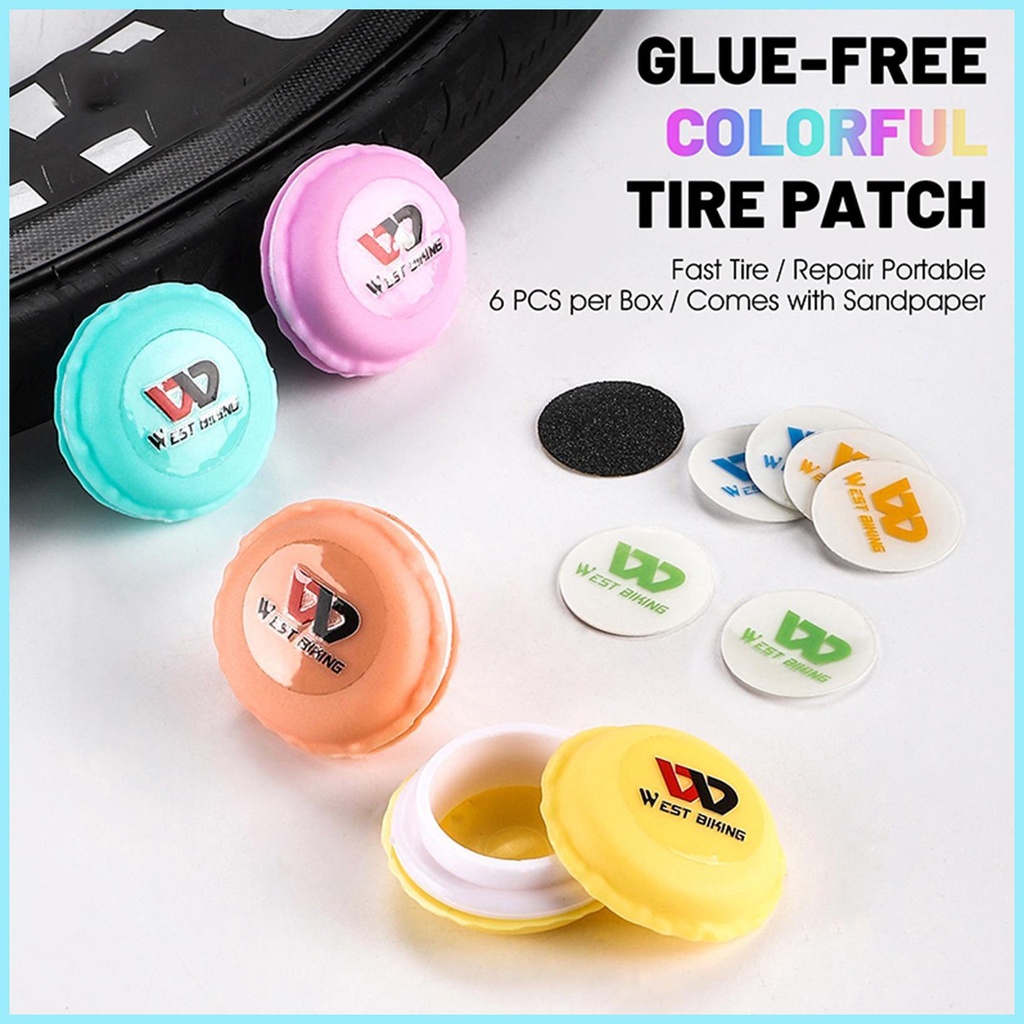 Bộ Vá Lốp Xe Đạp Không Keo Kèm Vỏ Sò Di Động Tiện Dụng