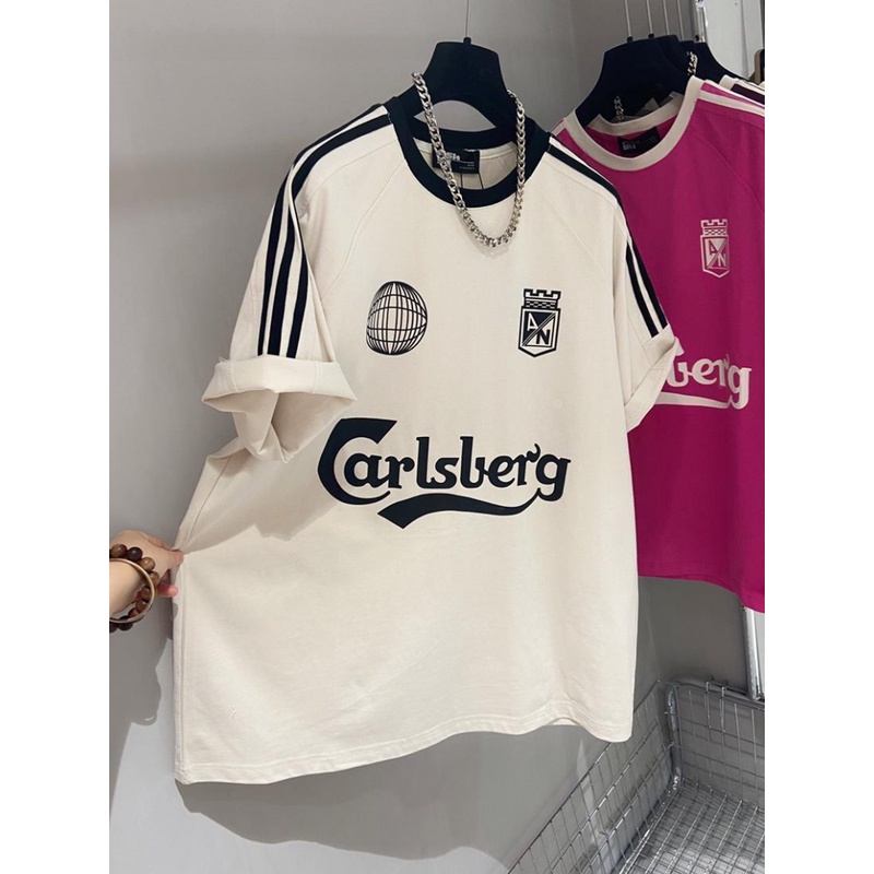 Áo Thun Tay Ngắn Kẻ Sọc Ngang Phong Cách Retro Dành Cho Nam Nữ