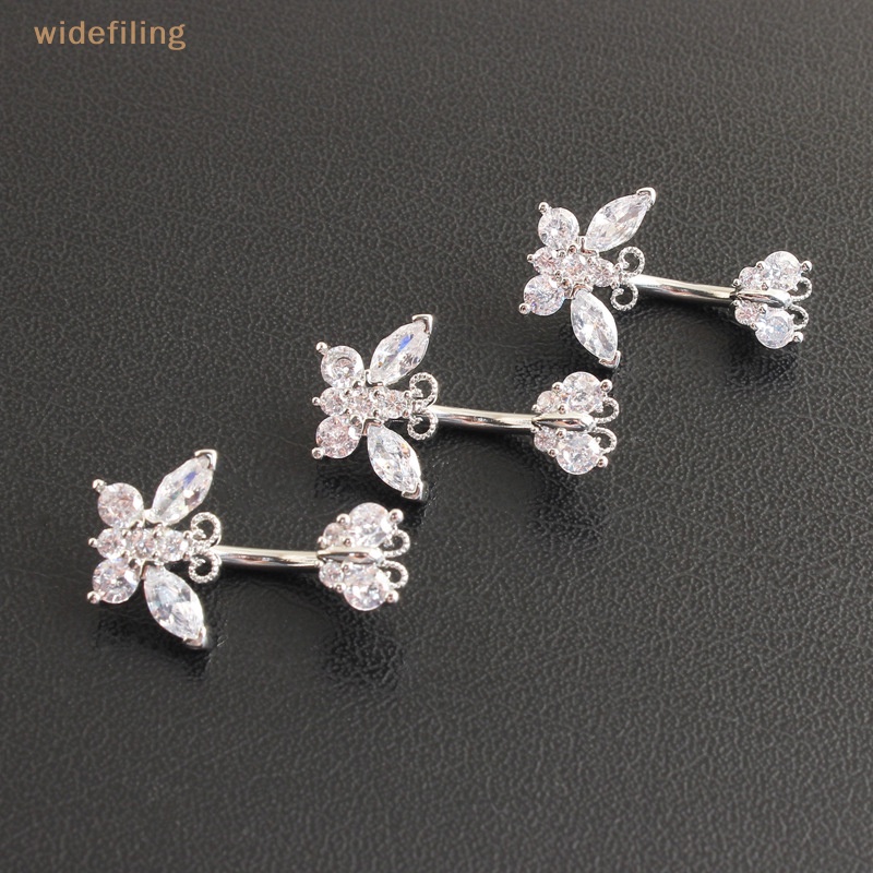Khuyên Rốn Hình Bướm Đính Đá Zircon Quyến Rũ Thời Trang Cho Nữ