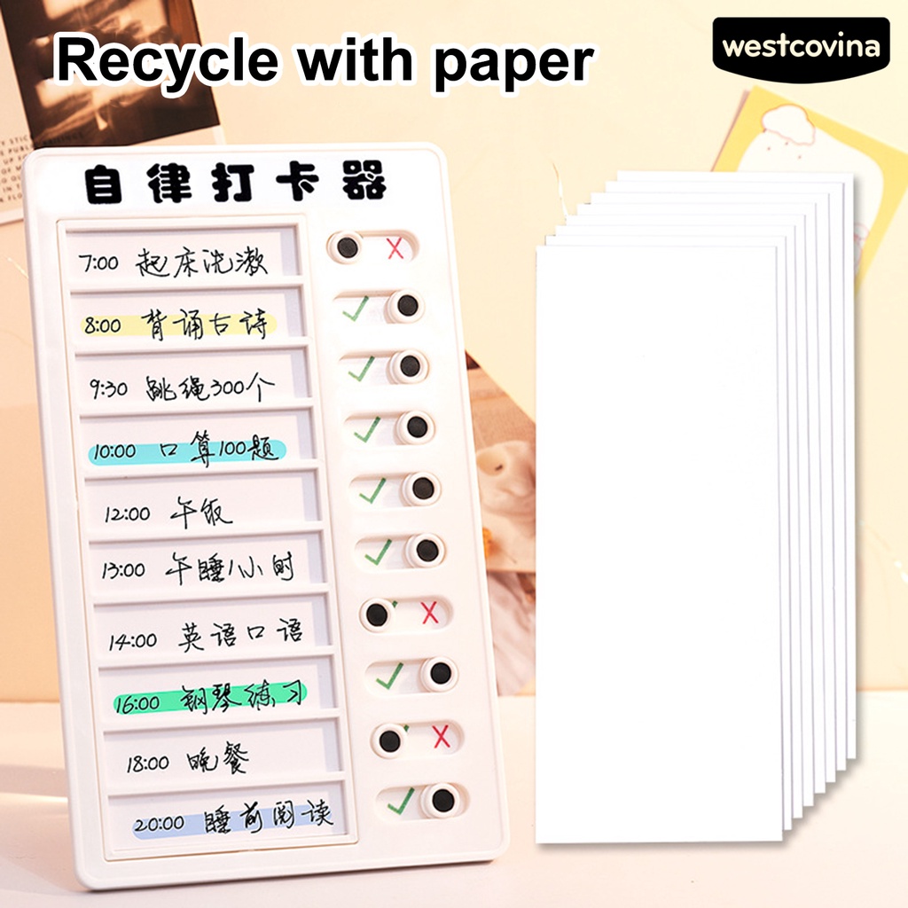 [WSTN] [WSTN]✎Bảng Giấy Ghi Chú Tự Khử Trùng Gọn Nhẹ Có Thể Tháo Rời Và Tái Sử Dụng Cho Học Sinh / Người Lớn