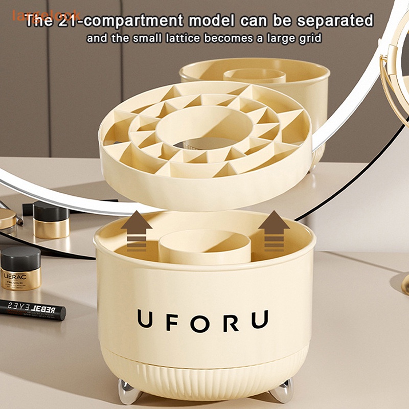 Bút Kẻ Lông Mày 360 Độ Cỡ Lớn Tiện Dụng Chất Lượng Cao° Giá Đỡ Cọ Trang Điểm Để Bàn Nhỏ Gọn Tiện Lợi