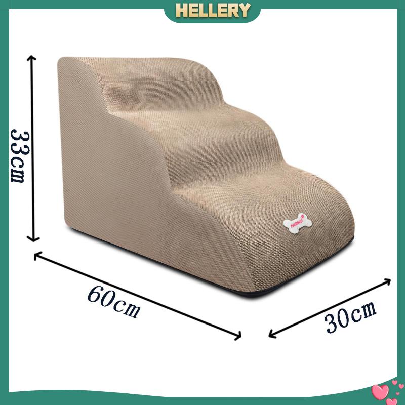 Bậc Thang Leo 3 Bậc Mềm Mại Chống Trượt Có Thể Tháo Rời Cho Thú Cưng