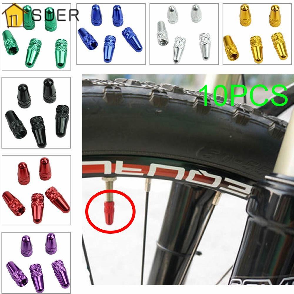 SUENIN 10 Nắp Van Bánh Xe Đạp Presta Bằng Hợp Kim Nhôm