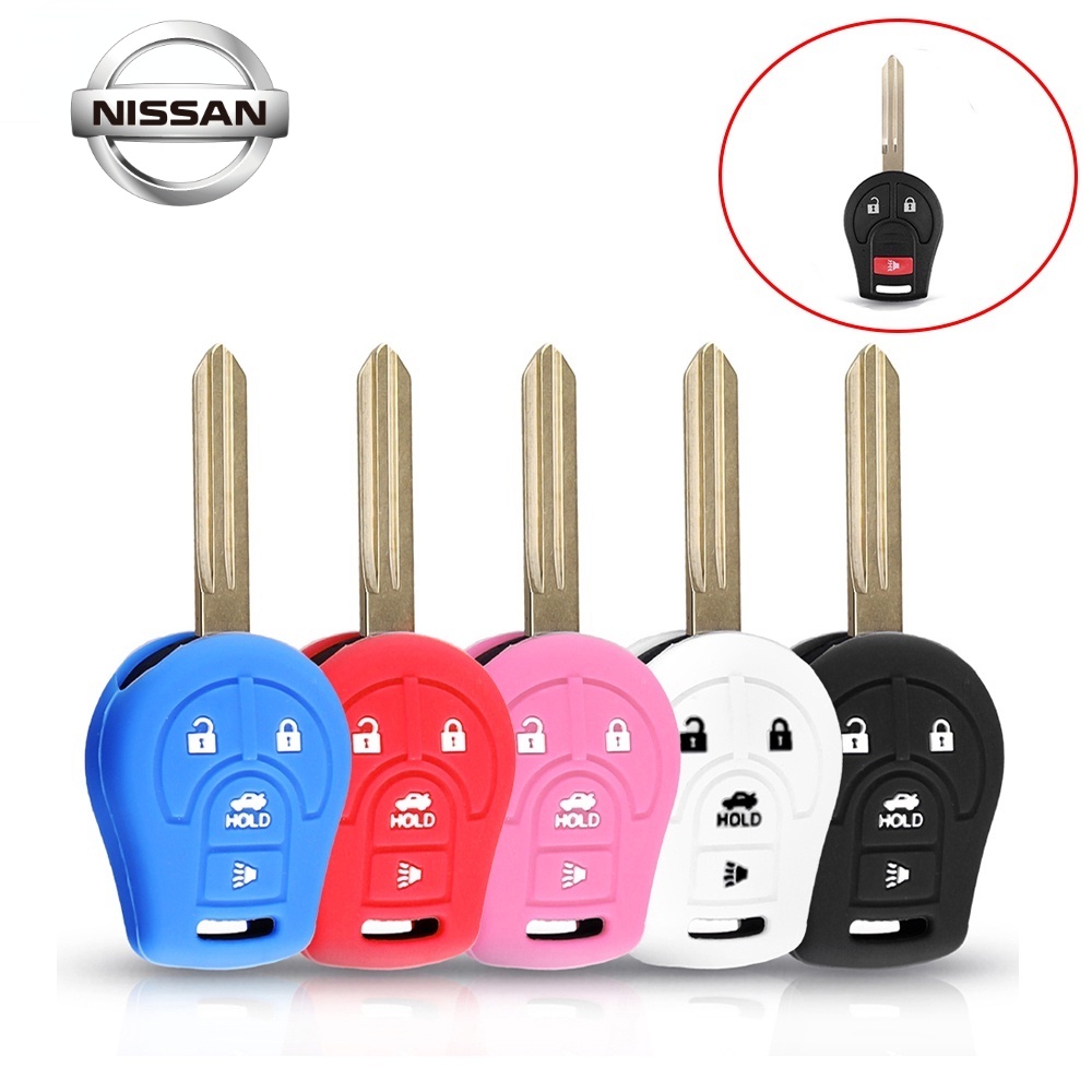 Vỏ Silicon Bảo Vệ Chìa Khóa Xe Hơi Nissan March Almer Navara Nissan Micra Qashqai Maxima Altima Sentra Versa Ốp