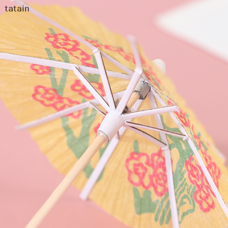 Set 50 Dù Giấy Mini Trang Trí Thức Uống Tiện Dụng