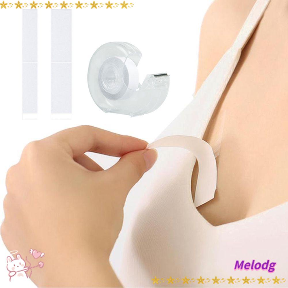 MELODG Áo Ngực Hai Mặt Trong Suốt Họa Tiết Kẻ Sọc Thời Trang Quyến Rũ Cho Nữ