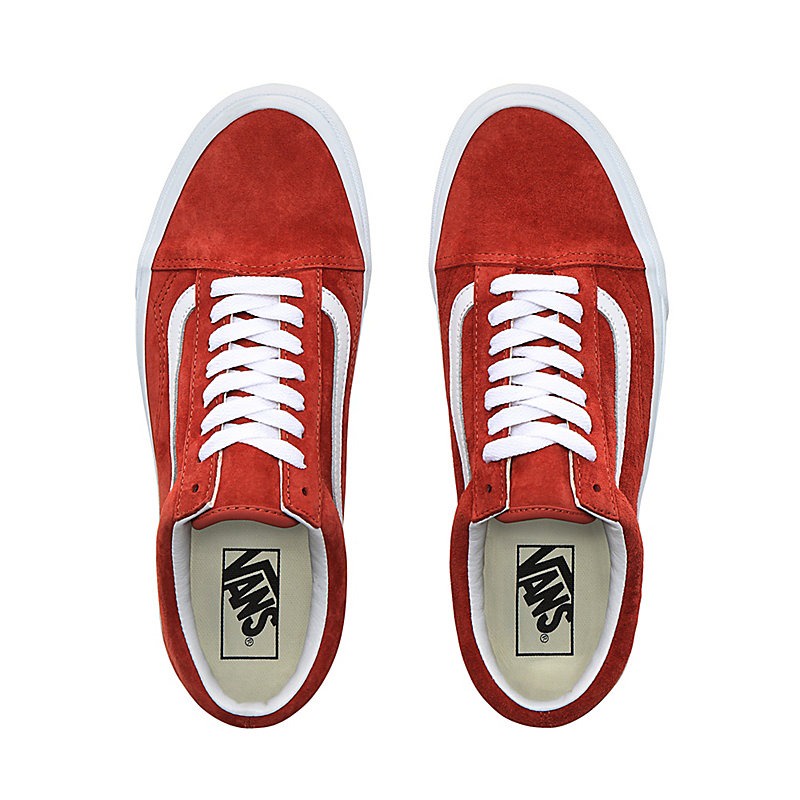 Giày Vans chính hãng Pig Suede Orange Scotchgard 3m