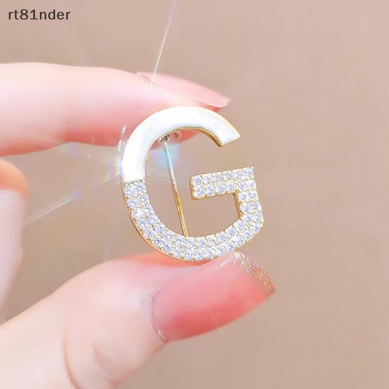 Ghim Cài Áo Chống Ánh Sáng Hình Chữ G Cổ Điển Dễ Thương Xuân Hè Cho Nữ