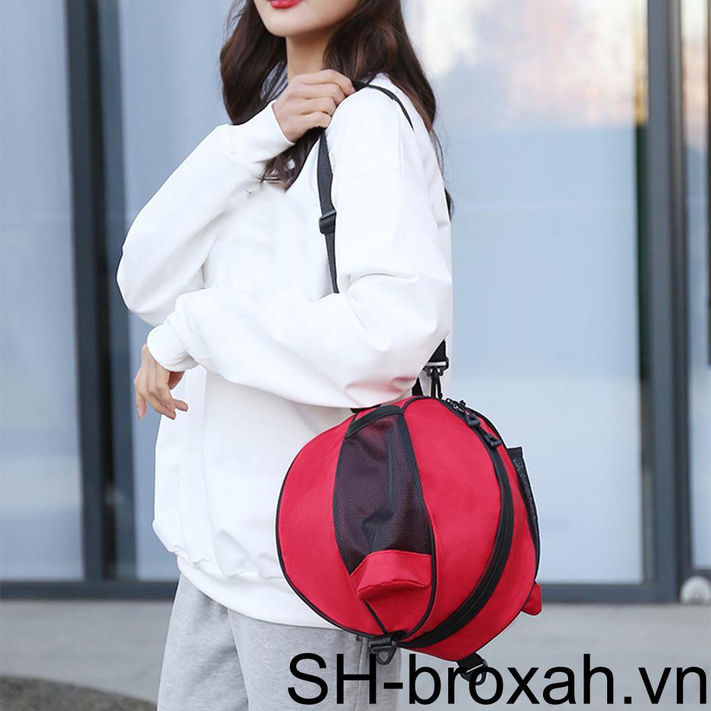 Ba Lô Đựng Bóng Rổ / Bóng Đá Di Động Bằng Vải Oxford Phối Lưới Có Thể Điều Chỉnh Và Giặt Rửa