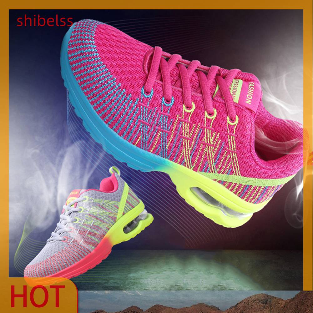 Giày Chạy Bộ Buộc Dây Thoáng Khí Thời Trang Thường Ngày Cho Nữ