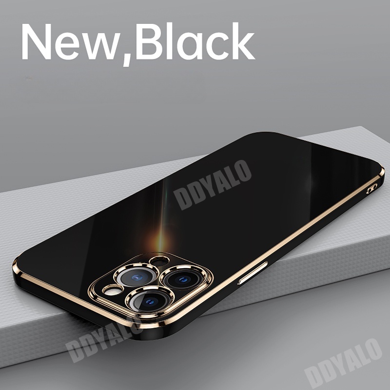 Ốp Điện Thoại Silicon Mềm Viền Thẳng 6D Cho Xiaomi Redmi 12 4G