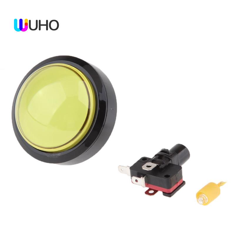 Nút Nhấn Có Đèn LED Tròn 60mm Cho Máy Chơi Game Arcade