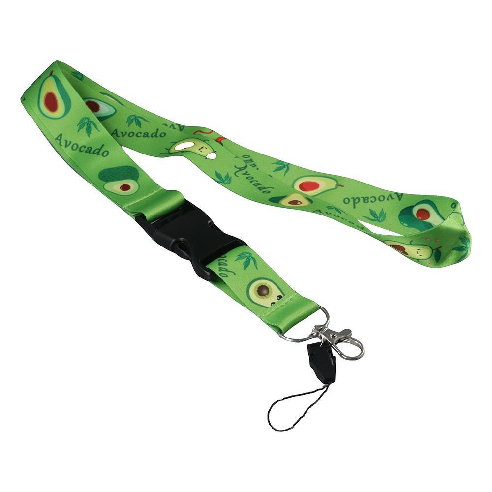 CHOOKEY Móc Khóa Màu Xanh Bơ Dacron Hoạt Hình Có Dây Buộc Cho Văn Phòng