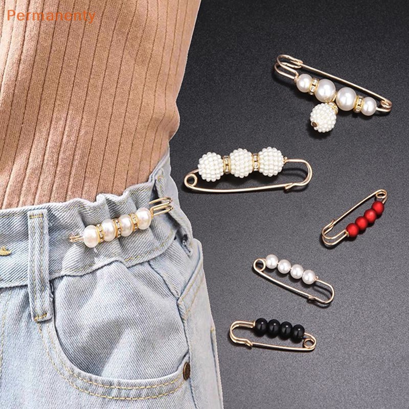 Set 3 Ghim Cài Áo Đính Đá / Ngọc Trai Nhân Tạo Thời Trang