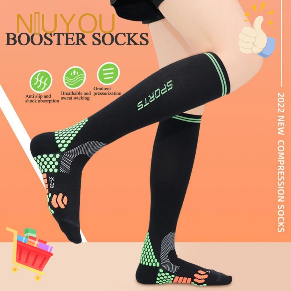 NIUYOU Tăng Chiều Cao Vớ Nén Bằng Nylon Hồng Ngoại Ion Nylon Chống Mồ Hôi Chạy Bộ Cho Người Lớn