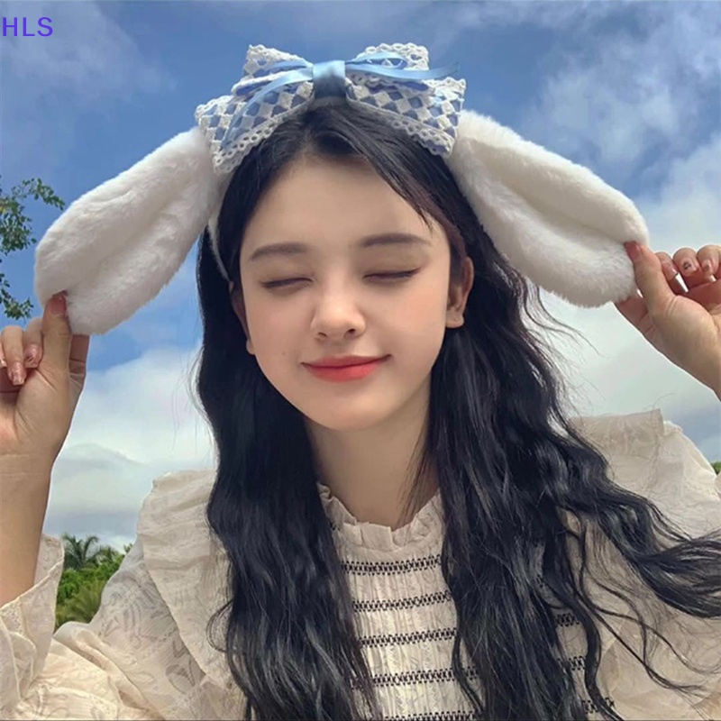 SANRIO Băng Đô Tai Thỏ Nhồi Bông Họa Tiết Kuromi My Melody Cinnamoroll Dễ Thương