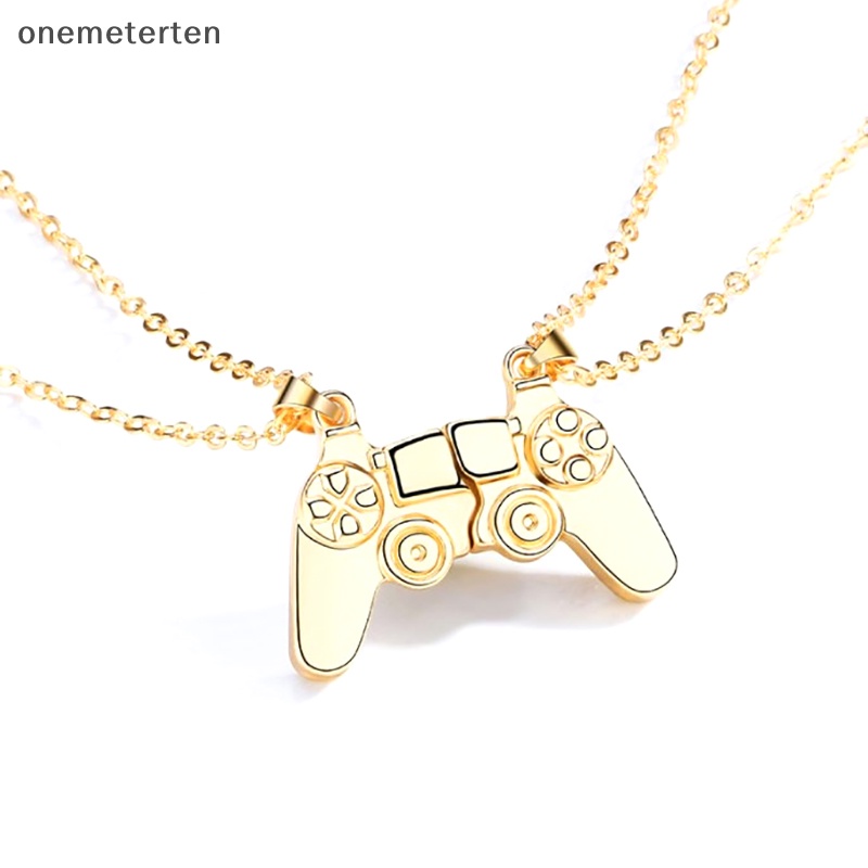 Vòng cổ Nam Châm Mặt Hình Máy Chơi Game PS4 Màu Vàng / Bạc Thời Trang Cho Cặp Đôi